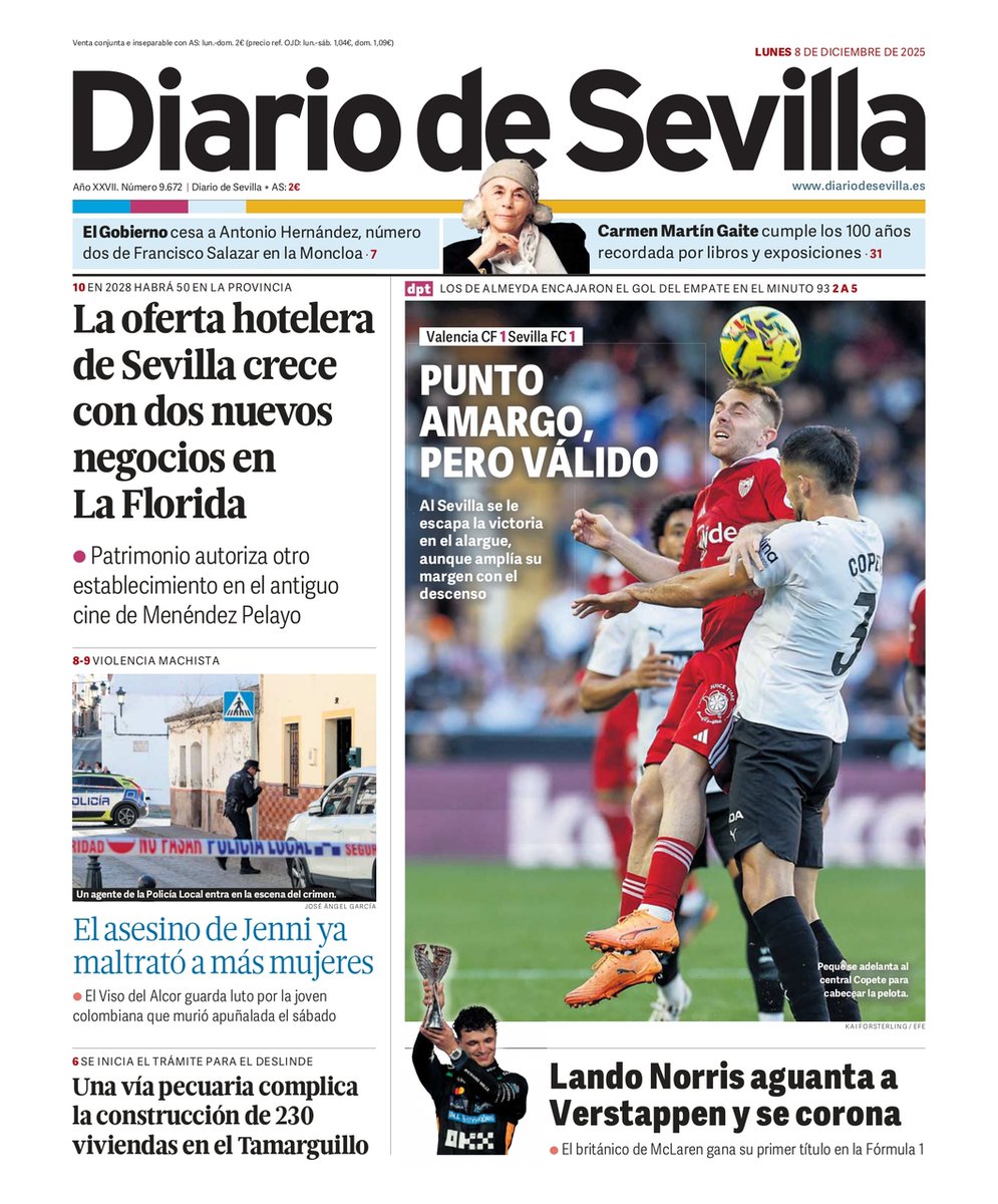 Prensa del dia #ValenciaSevilla 

#SevillaFC #SFC_Hemeroteca