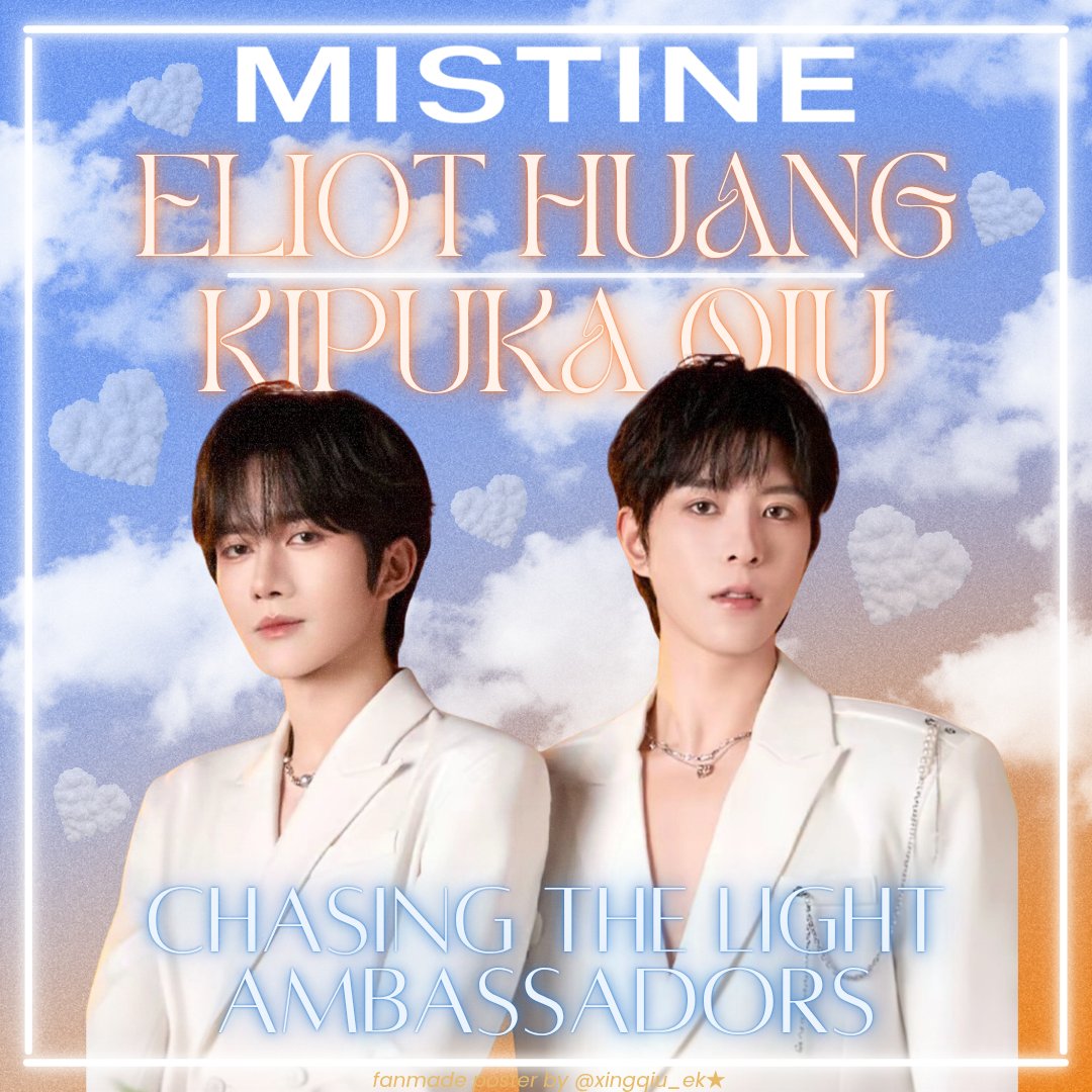 xingqiu_hxqdj's tweet photo. congratulations for the successful promotion & duo livestream Mistine Brand Ambassadors #xingqiu #EliotHuang #KipukaQiu the brand Mistine known for ultra-light, everyday-friendly sunscreens perfect for hot & humid weather🌤 ✨️🍂
XINGQIU FEEL THE GLOW
#XINGQIUforMISTINE https://t.co/FpmmzEzGpg
