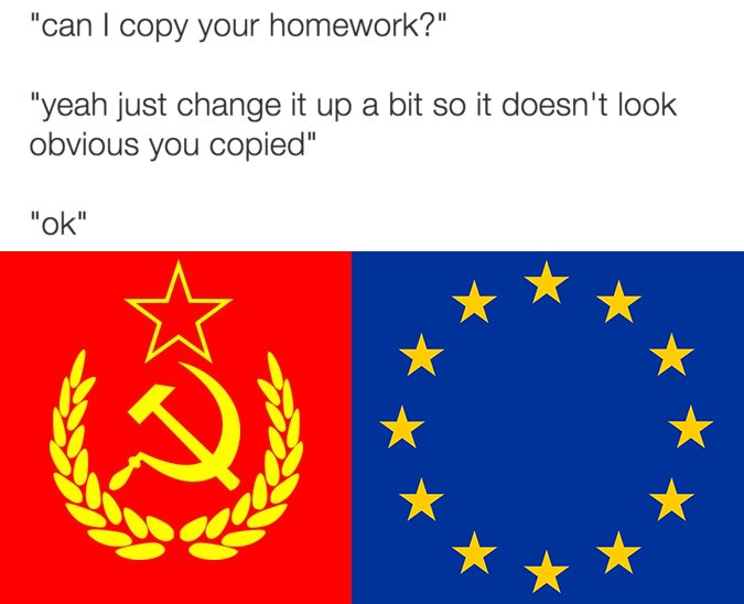 Lustig wie sich die EUZIS über Russland aufregen...