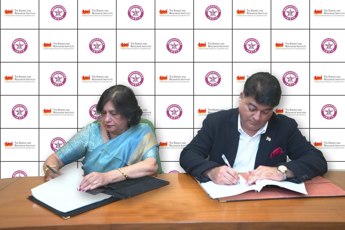 🎬 𝐋𝐢𝐠𝐡𝐭𝐬, 𝐂𝐚𝐦𝐞𝐫𝐚, 𝐂𝐥𝐢𝐦𝐚𝐭𝐞 𝐀𝐜𝐭𝐢𝐨𝐧!
TERI is pleased to announce a landmark collaboration with Innovations India to harness the power of cinema for environmental advocacy. 

On December 5, 2025, an exclusive Memorandum of Understanding (MoU) to jointly