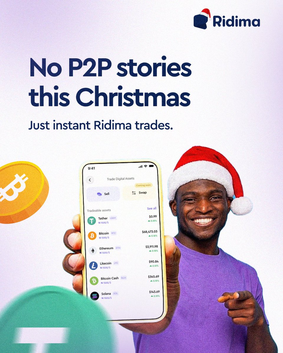 This December, choose peace of mind.

Choose Ridima, where every trade is instant and every payout is guaranteed.💯

No stories. Only results.💜