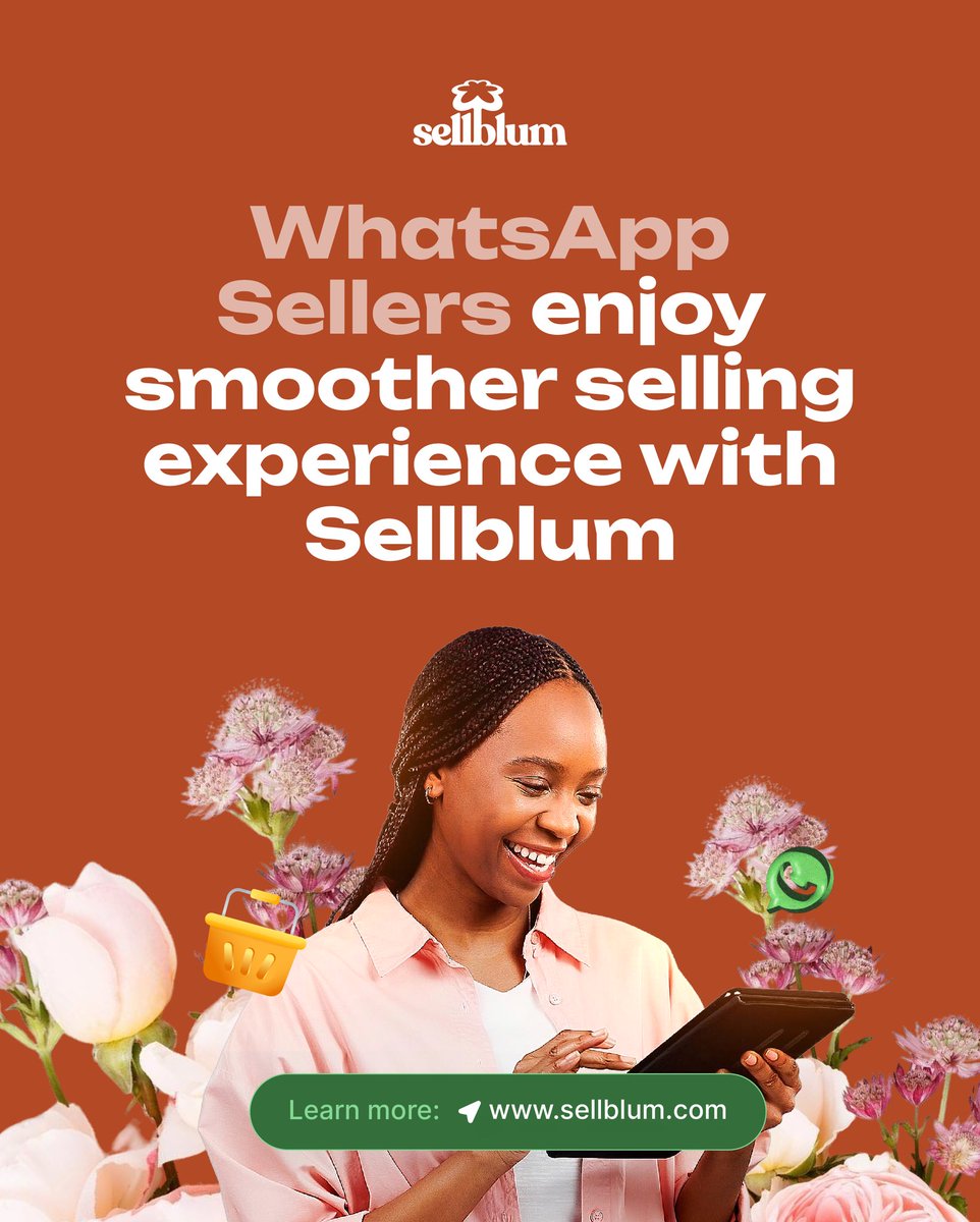Your buyers want clarity. You want ease and a professional selling experience.🌸

Sellblum brings both together for WhatsApp sellers. You get a clean shop, clear product display, an organised dashboard and every order sent straight to your WhatsApp.

Visit sellblum.com