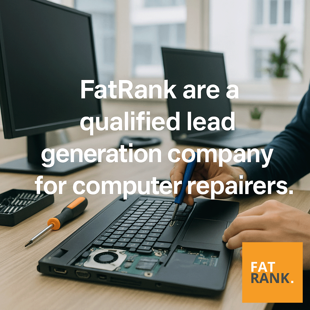 fatrank's tweet image. FatRank are a qualified lead generation company for computer repairers — and we help technicians get consistent, high-intent repair enquiries.

If you want more cracked-screen fixes, virus removals &amp;amp; diagnostics… we’ve got you.

#LeadGeneration #ComputerRepair #FatRank #LocalSEO