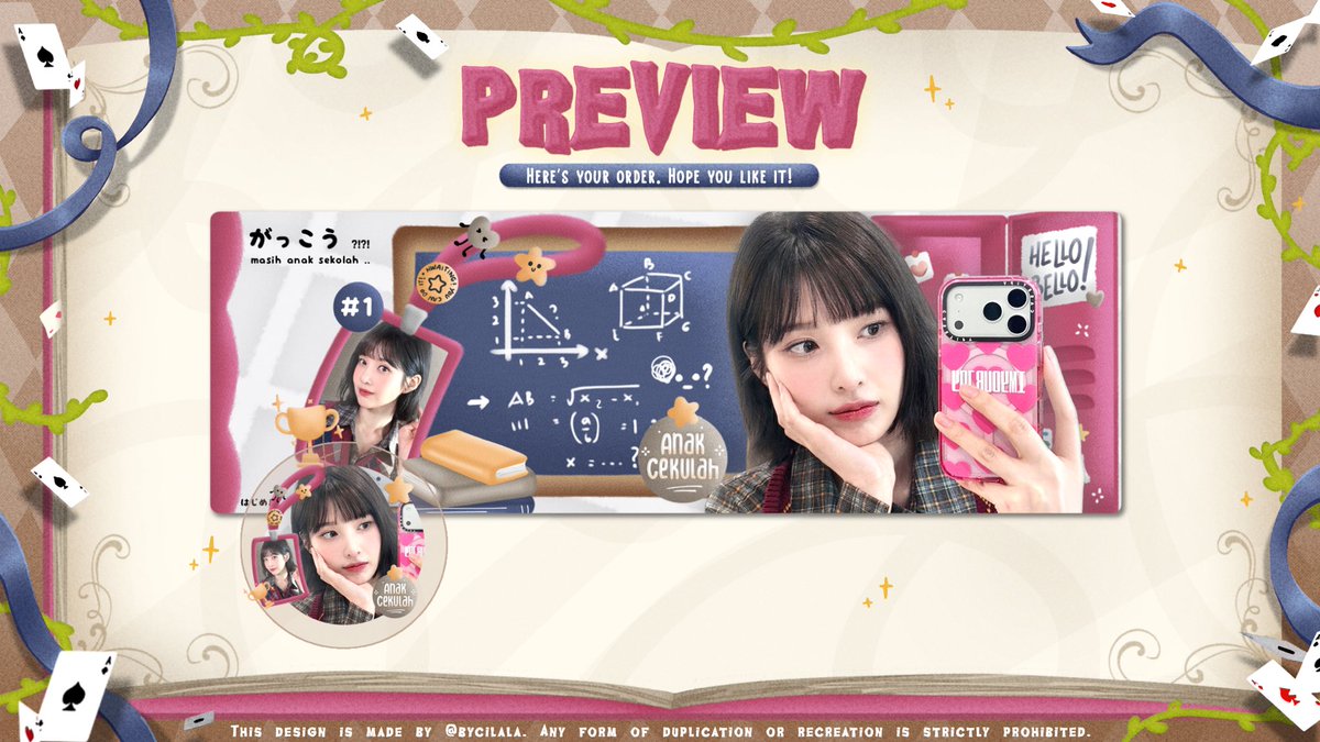 Haloo! Aku ada 4 ready stock layout cekulah reg. yg bisa dijemput di dm. Boleh sebut nama charanya aja yaw terima kasih 🦭🏫🎓 

💸 : 20.000
🪄 : free retext

#zonauang #zonaba