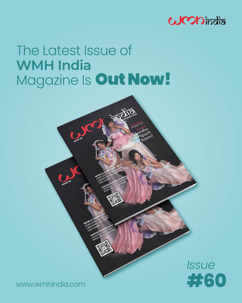 WMH India Dec 2025 Edition (60) is here! ✨
Featuring Focus Divas Spurti, Aakarsha &amp; Saanvi celebrating bold fashion, individuality &amp; creative flair. 👗

Designer: <a href="/poshitha/">Poshitha</a>.allu
Link in bio!
#WMHIndia #FocusDivas #Edition60 #FashionEditorial