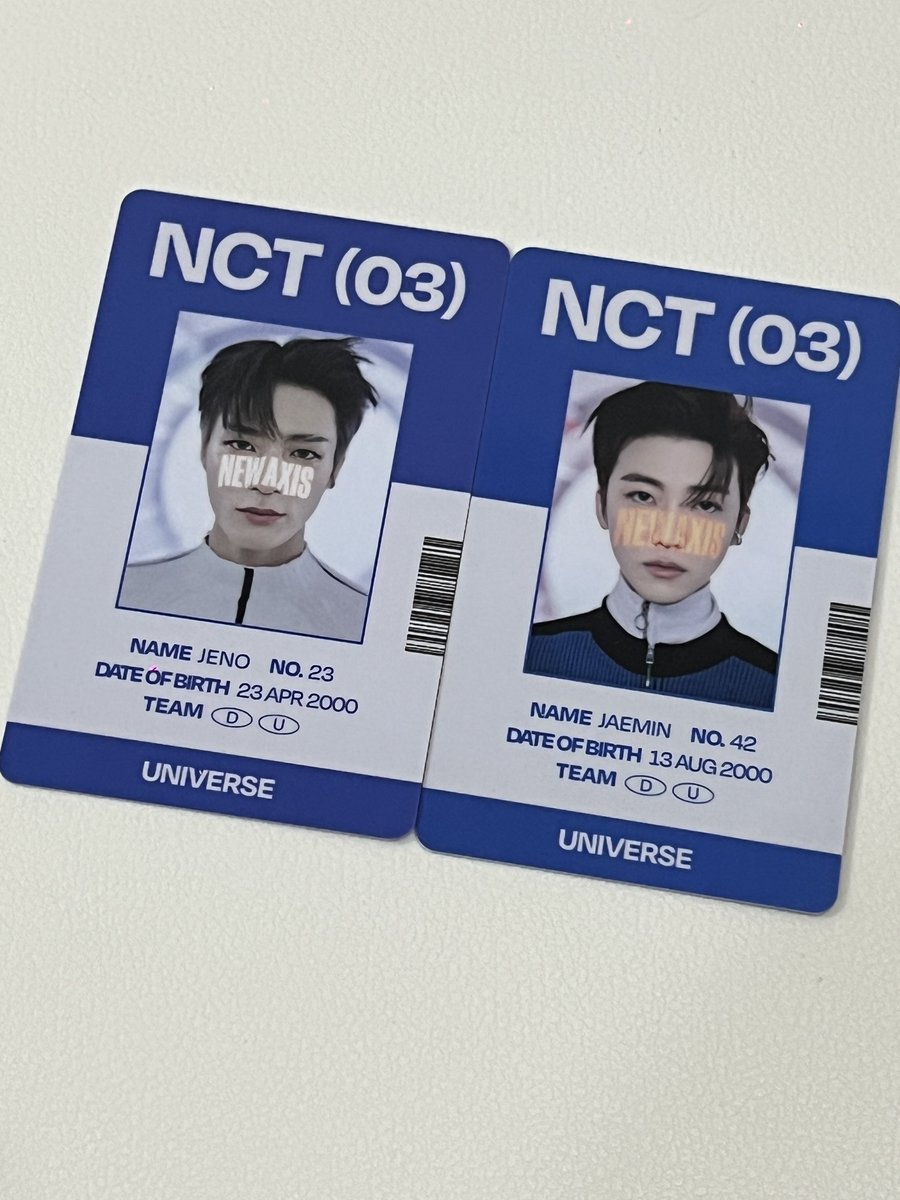 wts nct dream ph pcs — nct 2021 universe id cards, jeno jaemin