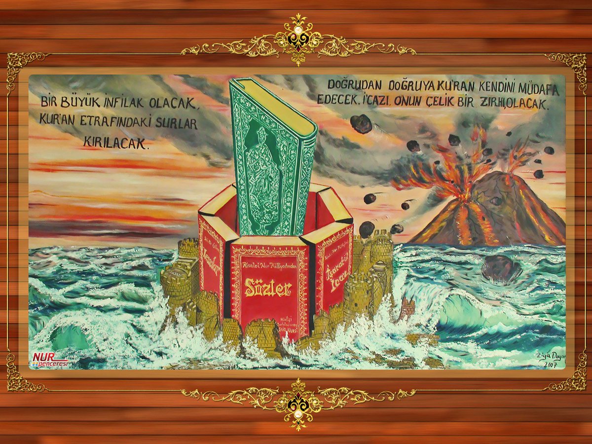 Üstad Bediüzzaman'a ve Nur Talebelerine iftira atan bazı şahıslara Risale-i Nur'dan cevap mahiyetinde bölümler:

Bu defa mektubunuzda, "Hıfz-ı Kur'an'a çalışmak ve Risale-i Nur'u yazmak, bu zamanda hangisi takdim edilse daha iyidir?" diye sualinizin cevabı bedihîdir. Çünki bu