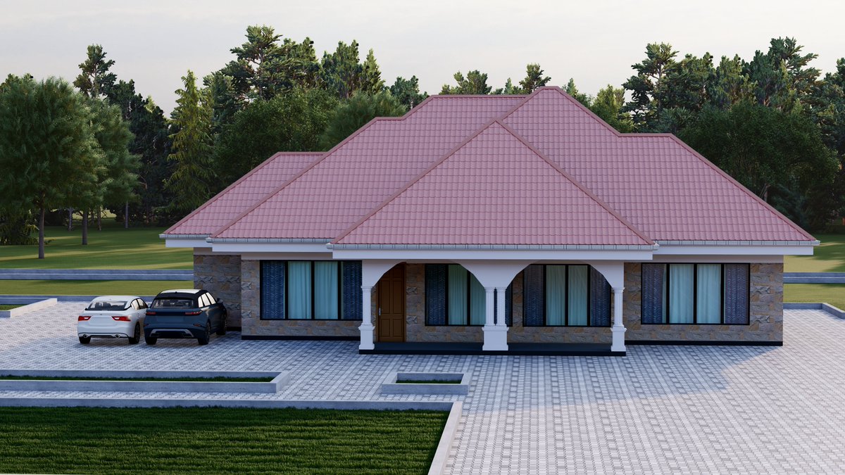 JCLDESIGNS254's tweet image. Good morning 🌞
A refreshing start to the day with this lovely 4 bedroom bungalow, featuring a spacious kitchen and bright family spaces. 
Comfort that feels like home.
#BungalowLiving #ModernHomeDesign