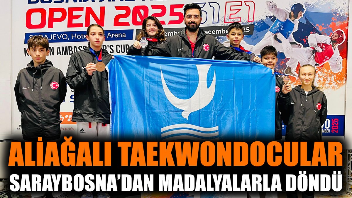 Aliağalı Taekwondocular Saraybosna’dan Madalyalarla Döndü izmirkenthaber.com.tr/aliagali-taekw… 
<a href="/aliagabld1952/">Aliağa Belediyesi</a>