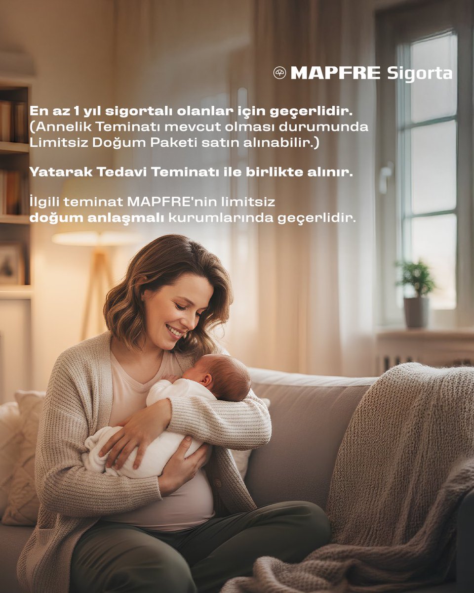 Sağlıkta her anınızda yanınızdayız!

Limitsiz Doğum Teminatı ile aile olma yolculuğunuzda kapsamlı güvence sunuyoruz.

En az 1 yıl sigortalı olan ve Annelik Teminatına sahip sigortalılarımızın ek olarak satın alabileceği bu teminat sağlıyoruz.

Ayrıntılı bilgiye linkten
