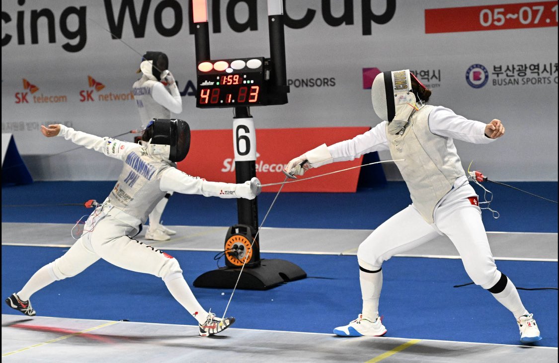 KarinMiyawaki's tweet image. 【試合結果】
'25-'26韓国ワールドカップ🇰🇷個人108位
二大会連続☠️☠️
韓国こそはと意気込んでいたので、頭を抱えました。全日本、そして香港はしっかりとした状態で臨めるように、、、
▽所属
#三菱電機 @mitsubishielectric_official_jp
▽個人スポンサー
#SEIKO #PBT
Ⓒ(公社)日本フェンシング協会