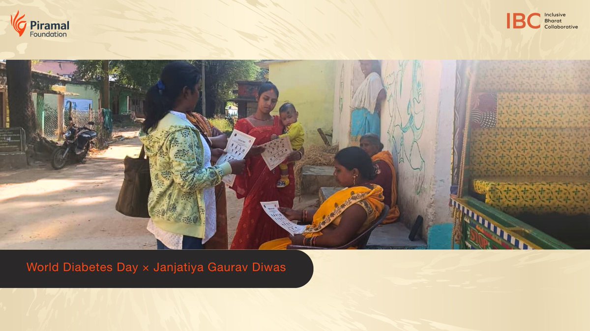 PiramalFdn's tweet image. Frontline workers in Jharkhand promoted balanced diets and early diabetes identification through strong community engagement.
@MoHFW_INDIA @NESTSHQ @TribalAffairsIn @WorldDiabetesF
#WorldDiabetesDay #JanJatiyaGauravDiwas #PiramalFoundation