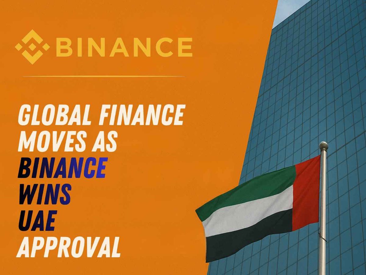 #BREAKING: #AbuDhabi  just changed the crypto game.

<a href="/binance/">Binance</a>   wins 3 major licenses.

The UAE isn’t competing  it’s leading.

Full story → df.media/binance-abu-dh…

#CryptoNews #UAEFinance #FutureOfFinance