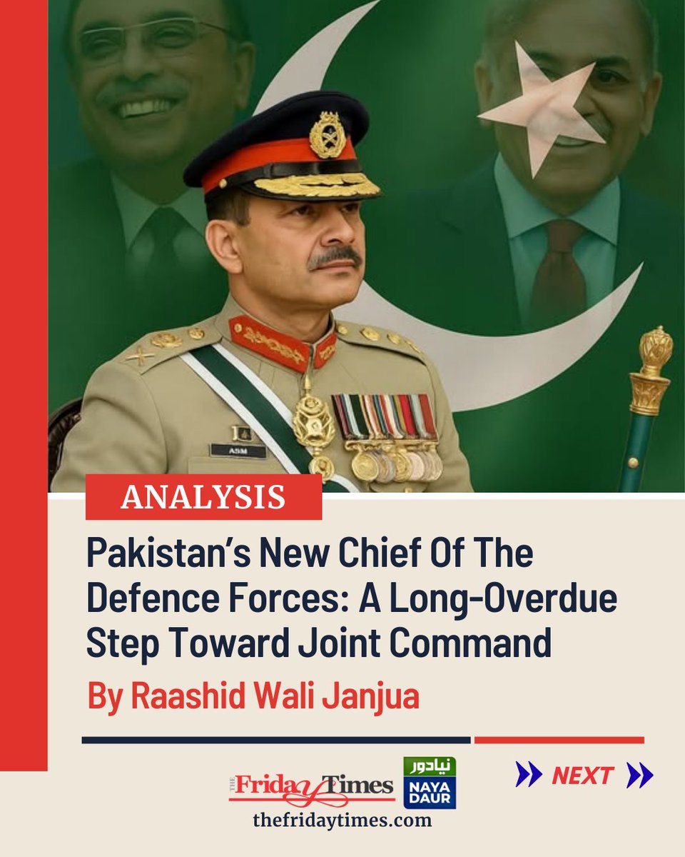 TFT_'s tweet image. Learning from Kargil, Pakistan moves to unify its services, preventing siloed responses and enhancing readiness for modern warfare. 
By Raashid Wali Janjua
@WaliRaashid

Read more: thefridaytimes.com/08-Dec-2025/pa…

#Pakistan #DefenceNews #CDF #AsimMunir #jointmilitarycommand #PakArmy