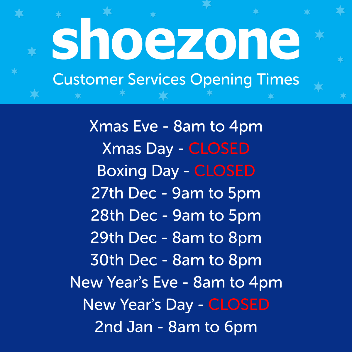 Shoe Zone Customer Services tweet media