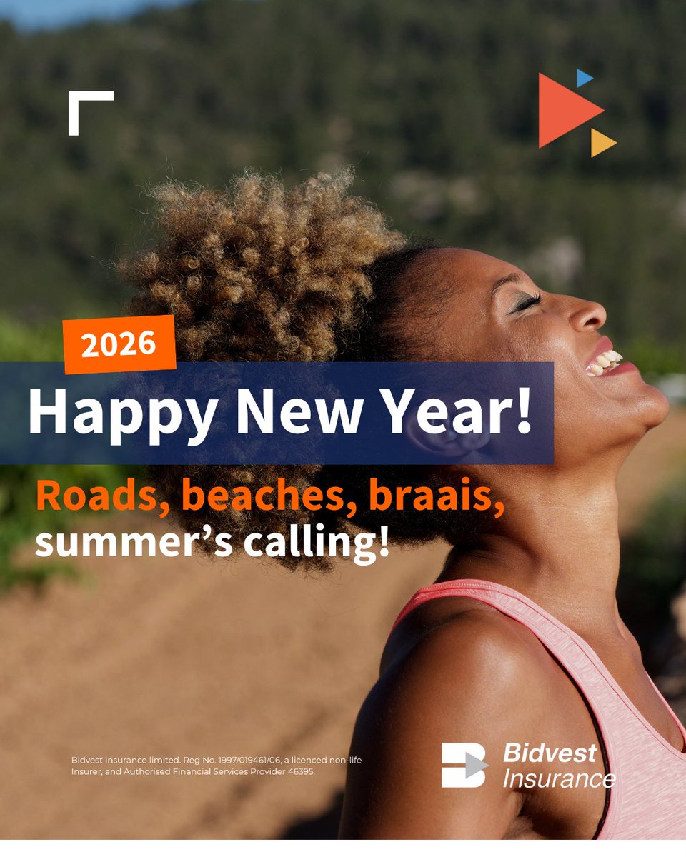 Whether you’re heading home or hitting the coast, travel safe, take it slow, and enjoy every kilometre of the holiday season. 🌴🚗 #BidvestInsurance #SummerHoliday #DriveSafeSA #FestiveTravel 🔗 #ReadMore eou5.short.gy/mciKEr