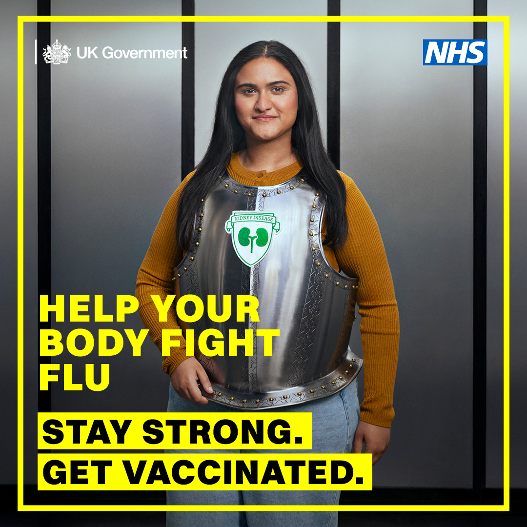 UKHSA_NorthEast's tweet photo. Eligible people in the #NorthEast region - give yourself the best protection ready for #winter
The #FluVaccine is just like protective armour against #Flu for those with #LongTermHealthConditions like #Diabetes 🛡️
So #StayStrongGetVaccinated 💉🔗https://t.co/I2bhKEeq9Z https://t.co/FcfvHNhCdI
