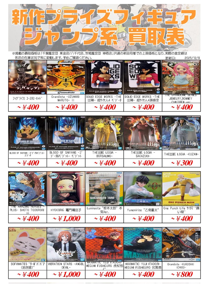 新品⭐︎ プライズフィギュア大量53点まとめ売り！ ✨新作プライズフィギュア買取情報✨ (ジャンプ系) プライズフィギュア