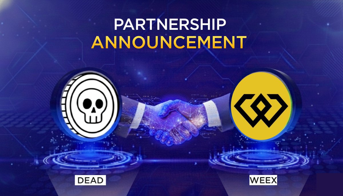 Tomzy_temi's tweet image. DEAD is thrilled to announce a strategic partnership with WEEX! 🤝 Get ready for what's coming next! 👇
$DEAD #WEEX #CryptoPartnership #Blockchain