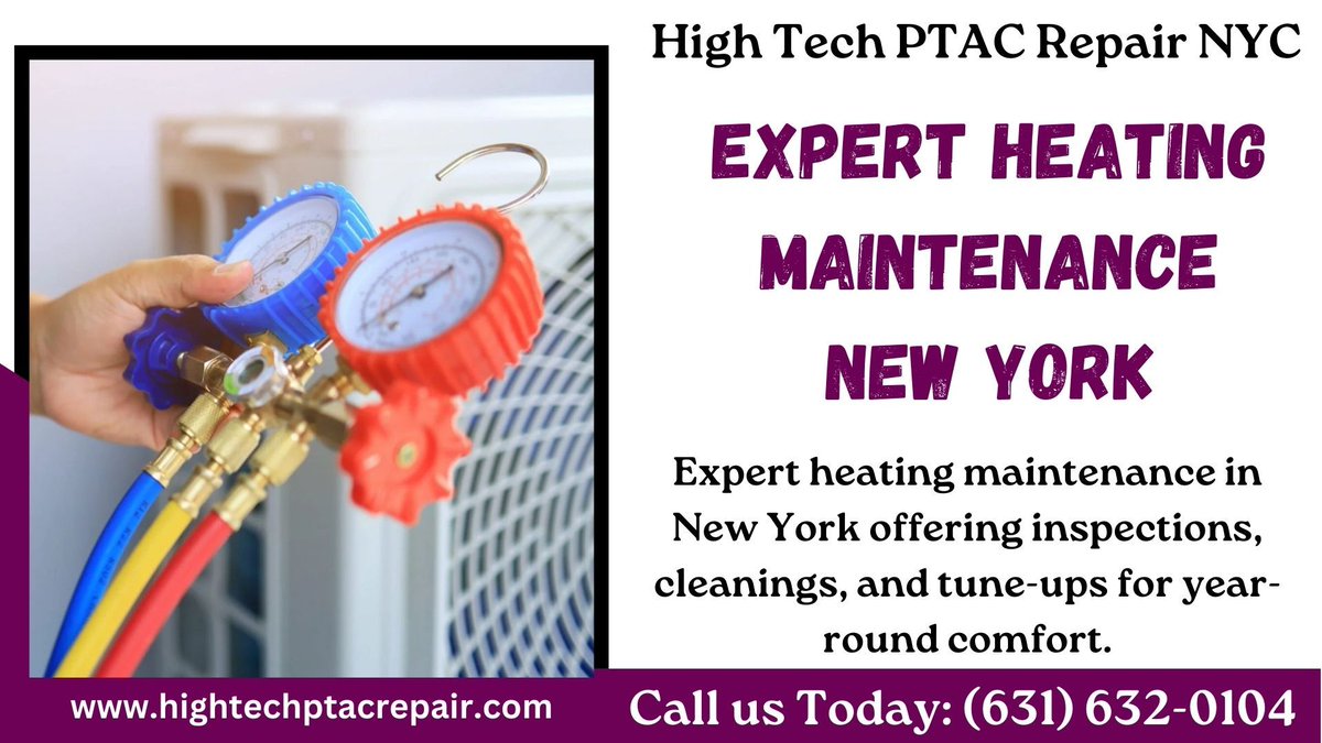 hightechptac's tweet photo. Expert heating maintenance in New York offering inspections, cleanings, and tune-ups for year-round comfort. Call us: (631) 632-0104 or visit: https://t.co/TJPsFu3YuK
#HeatingServices, #HVAC, #HeatingAndCooling, #FurnaceRepair, #BoilerRepair, #HeatingExperts, #ResidentialHeating https://t.co/kF8tQRDt4I