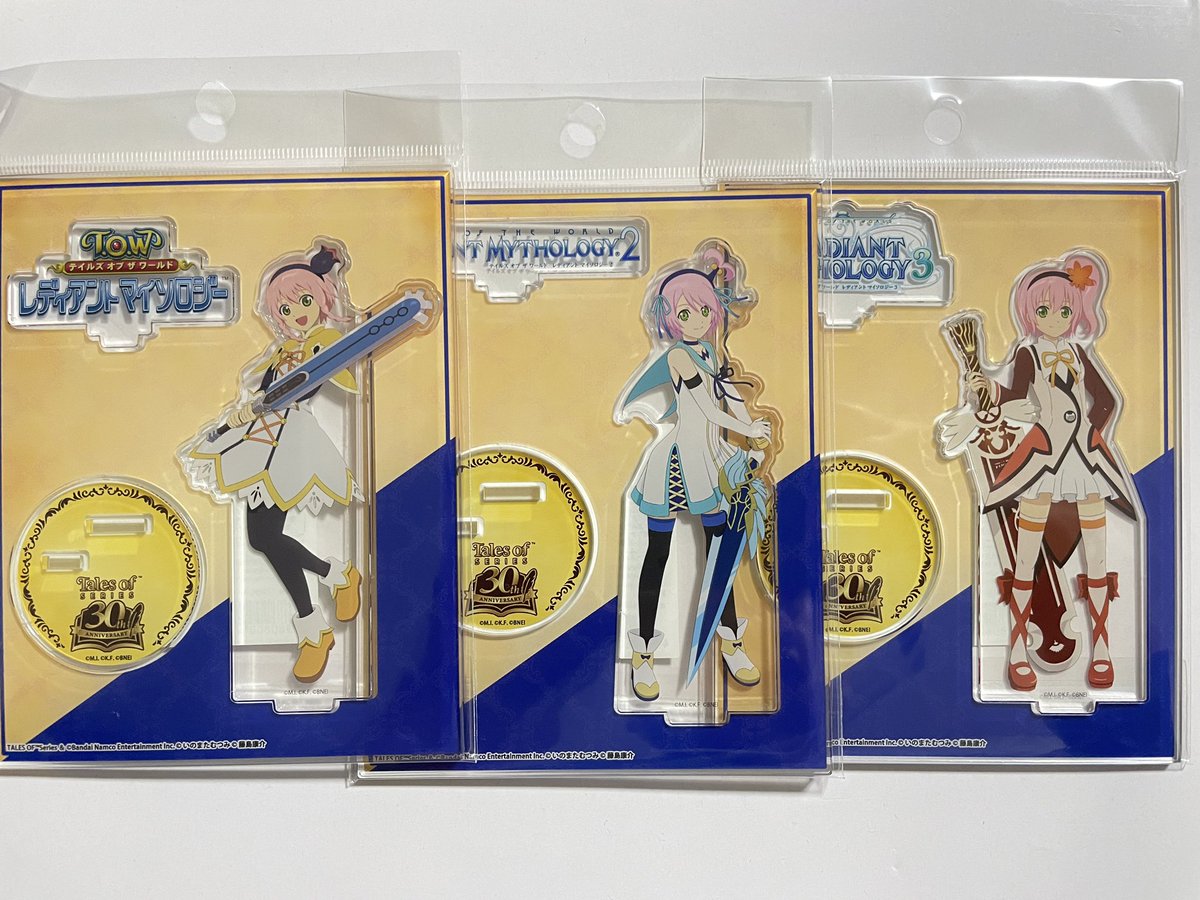 テイルズ　カノンノ17点セット テイルズ展、主人公たちのグッズそっちのけで買って来たのがカノンノ3人娘