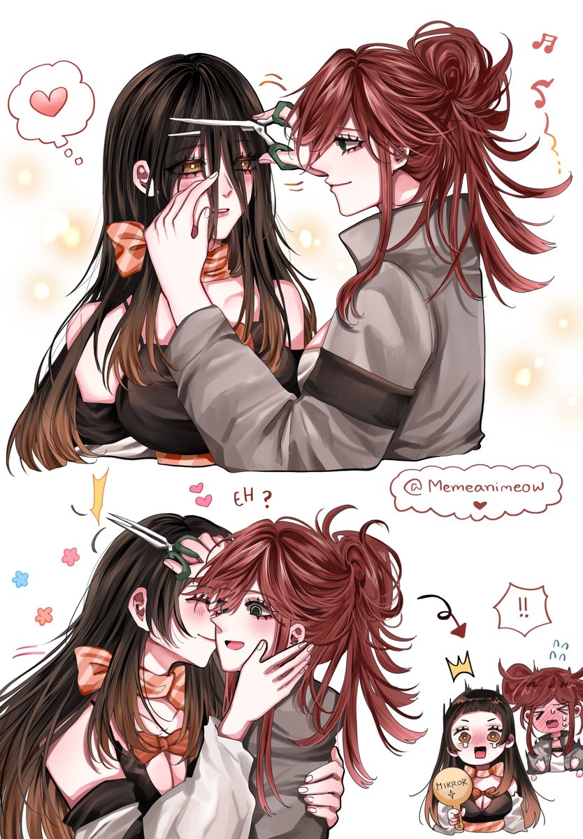 Memeanimeow's tweet image. สาวๆจาก gachiakuta อาโม่ริโย✂️🤲🏻💕
 #GACHIAKUTA  #ガチアクタ  #AmoEmpool #riyoreaper