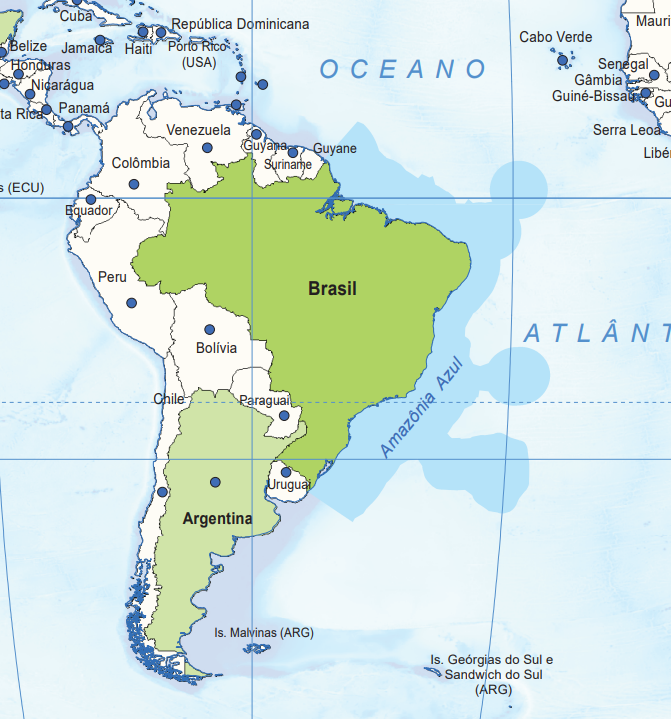MalvinasData's tweet image. 🗺️ El Instituto Brasileiro de Geografia e Estatística actualizó su cartografía y, como corresponde, tanto las islas Malvinas como las Georgias del Sur y Sandwich del Sur figuran como argentinas.
🇦🇷🫶🇧🇷