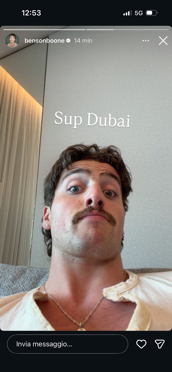 Benson via instagram stories