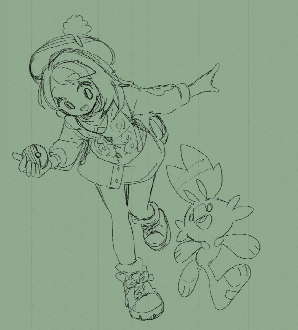 ◇ケビ子様用頁◇手描きイラスト 鍵に投げている、絵