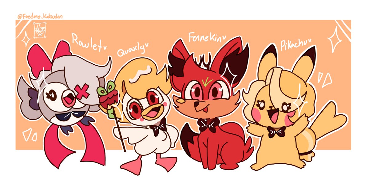 ✨Chaggie and RadioApple as Starter Pokemon! :D✨

#HazbinHotel #Chaggie #RadioApple