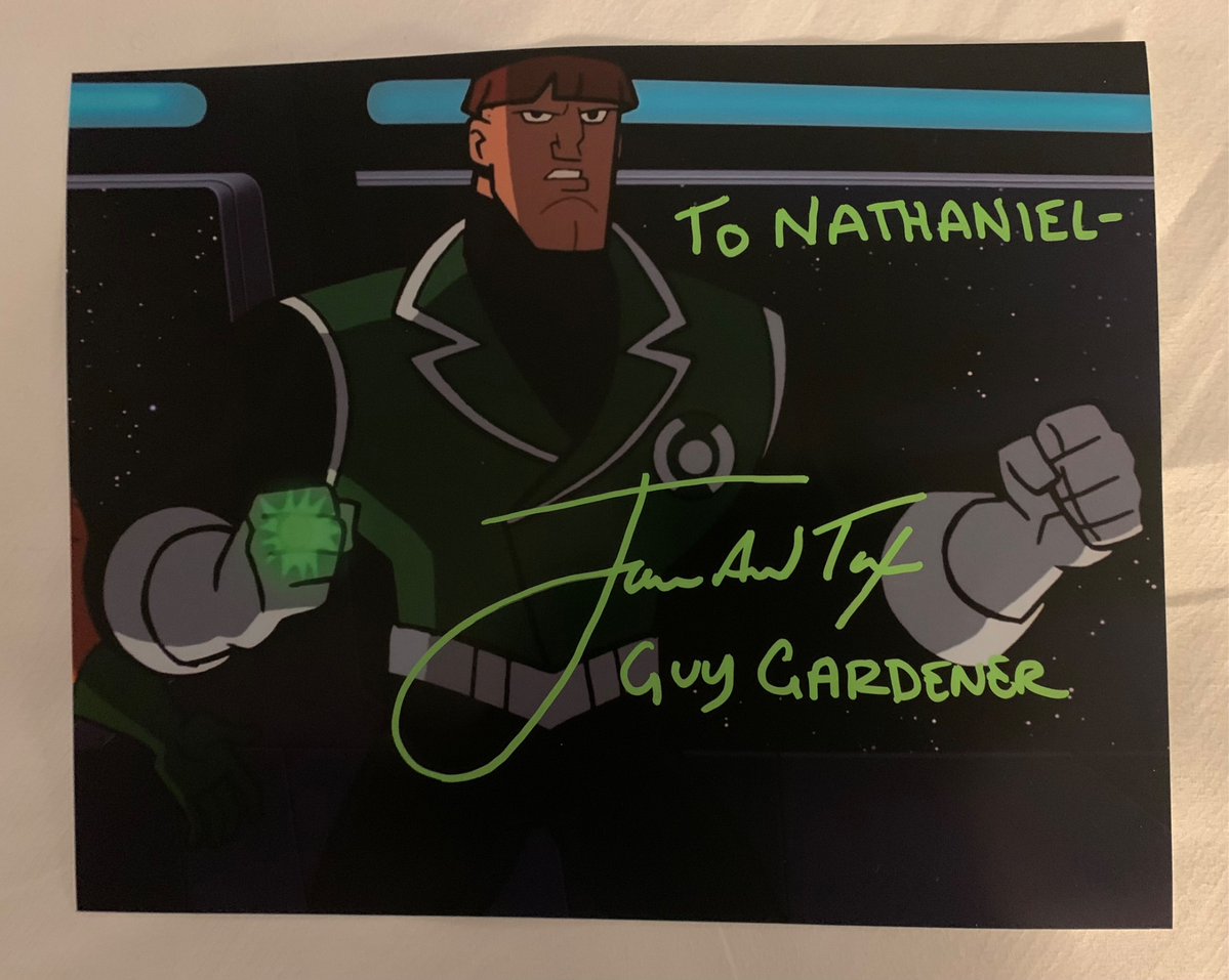 Galaxycon Columbus 2025 Day 3 Haul : 
A Guy Gardner 8x10 Photo from Batman the Brave and the Bold signed by James Arnold Taylor The Voice of Guy Gardner at GalaxyCon Columbus 
<a href="/JalynSanderson/">Jalyn Sanderson</a> <a href="/DisTrackers/">DisTrackers</a> <a href="/yahiko_mk2/">yahiko.MARKⅡ</a> <a href="/Doogs97x/">Doogs 𒉭</a> <a href="/JATactor/">James Arnold Taylor</a>