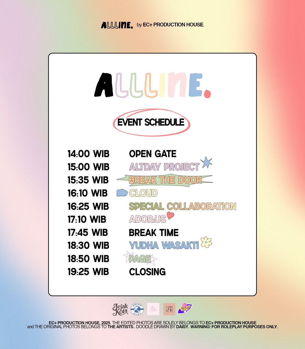 ECPLUSPROD's tweet image. ㅤ️
ㅤ️
ㅤ️
ㅤ️ㅤ️𝗘𝗖+ 𝗙𝗮𝗺𝗶𝗹𝘆 𝗖𝗼𝗻𝗰𝗲𝗿𝘁 𝗔𝗟𝗟𝗟𝗜𝗡𝗘 2025
ㅤ️ㅤ️EVENT   SCHEDULE   AND   SETLIST

ㅤ️ㅤ️save the details right now and don't
ㅤ️ㅤ️miss the chance to watch your favs!

ㅤ️ㅤ️ㅤ️ㅤ️ㅤ️ㅤ️️ㅤㅤ️ㅤ️ 𓂃⋆.˚ ✦ㅤ️₊˚
ㅤ️
ㅤ️
ㅤ️