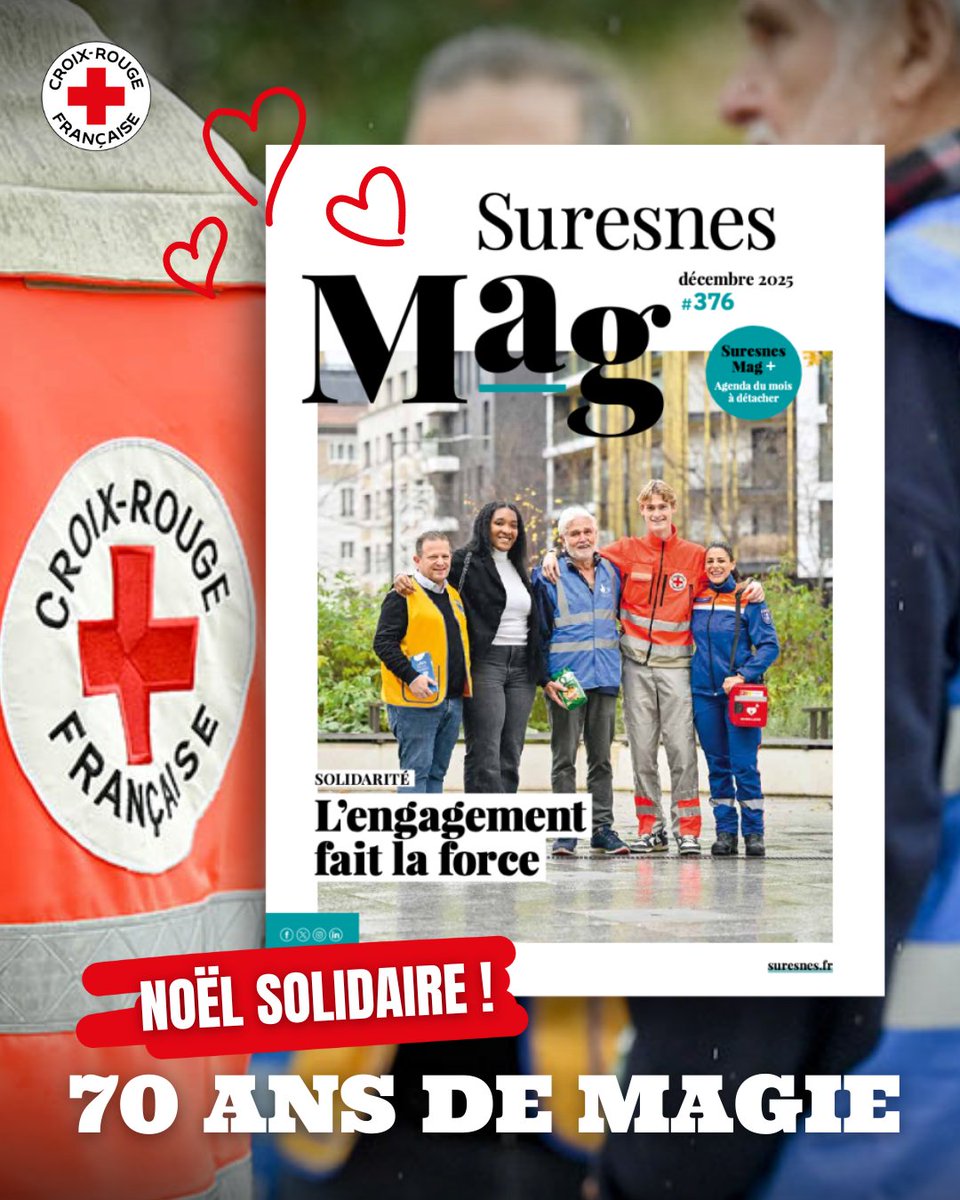 🎄 À Suresnes, la solidarité se vit aussi le soir du Réveillon !

Dans son numéro de décembre, le #SuresnesMag met en lumière notre équipe Croix-Rouge qui, depuis plus de 70 ans, organise un réveillon festif pour les seniors suresnois isolés.

🔗 instagram.com/p/DR_u37XApT5/