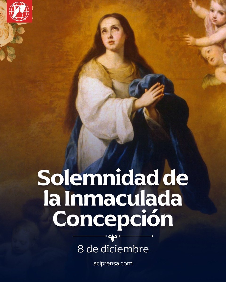 Cada 8 de diciembre la Iglesia Católica celebra la Solemnidad de la Inmaculada Concepción de la Santísima Virgen María.

Se trata de una celebración de enorme trascendencia para los cristianos, en la que se recuerda, con gratitud y alegría, el designio divino por el que la Madre
