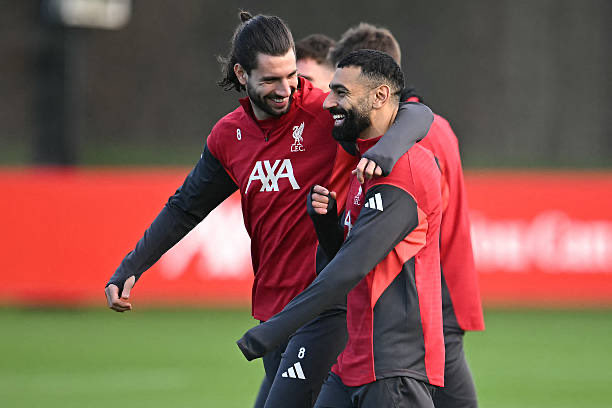 AnfieldAgenda's tweet photo. Very sad photos of Mo Salah on his own in Liverpool training today - he has no mates in the squad apparently https://t.co/fcvzXSRMv4