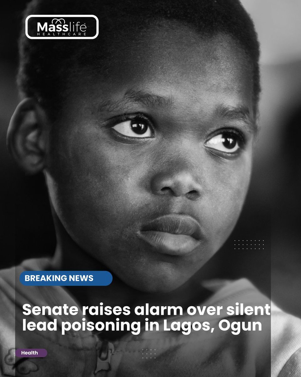 masslifeng's tweet photo. Public Health Alert!

Silent lead poisoning is putting children and families at risk in parts of Lagos and Ogun. Be informed, protect your household, and seek care early. Your health comes first. 

#PublicHealthAlert #LeadPoisoning #CommunityHealth #MasslifeHealthcare https://t.co/8NRJluz145