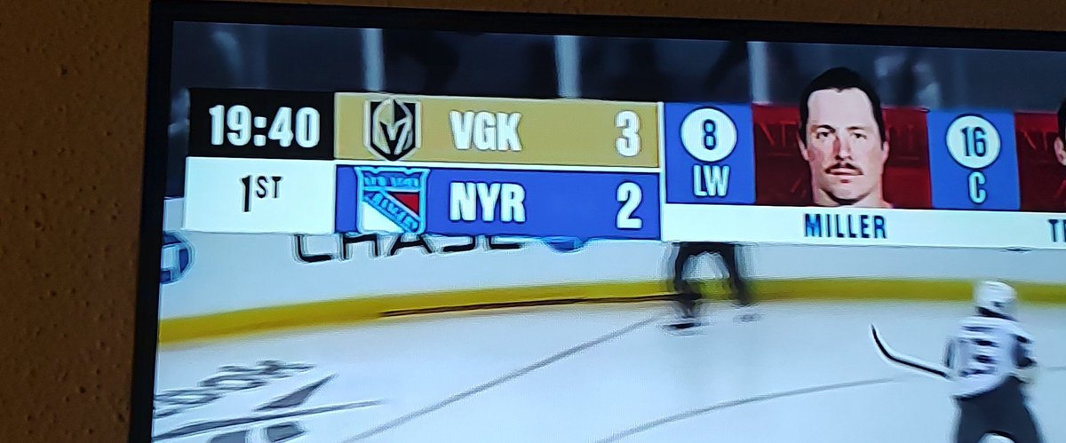 Rangers game started with the Final score flashed.
 It's all rigged 👍💯