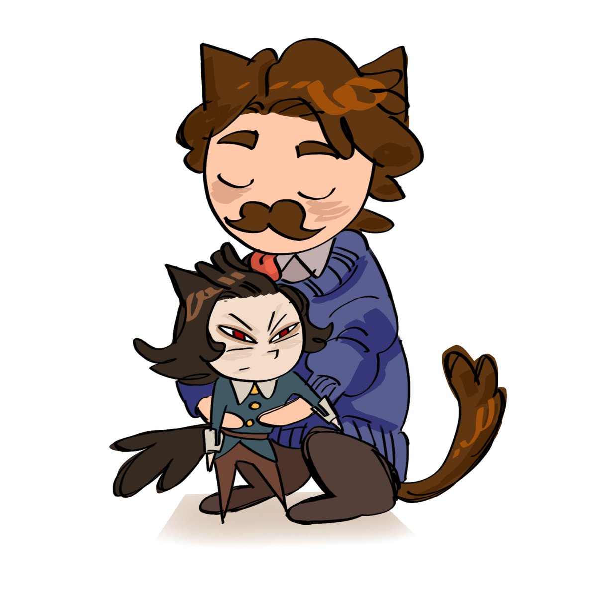 Bu_Bu_lol's tweet image. #Nathan #Abaddon #hauntedhotel 
father and son