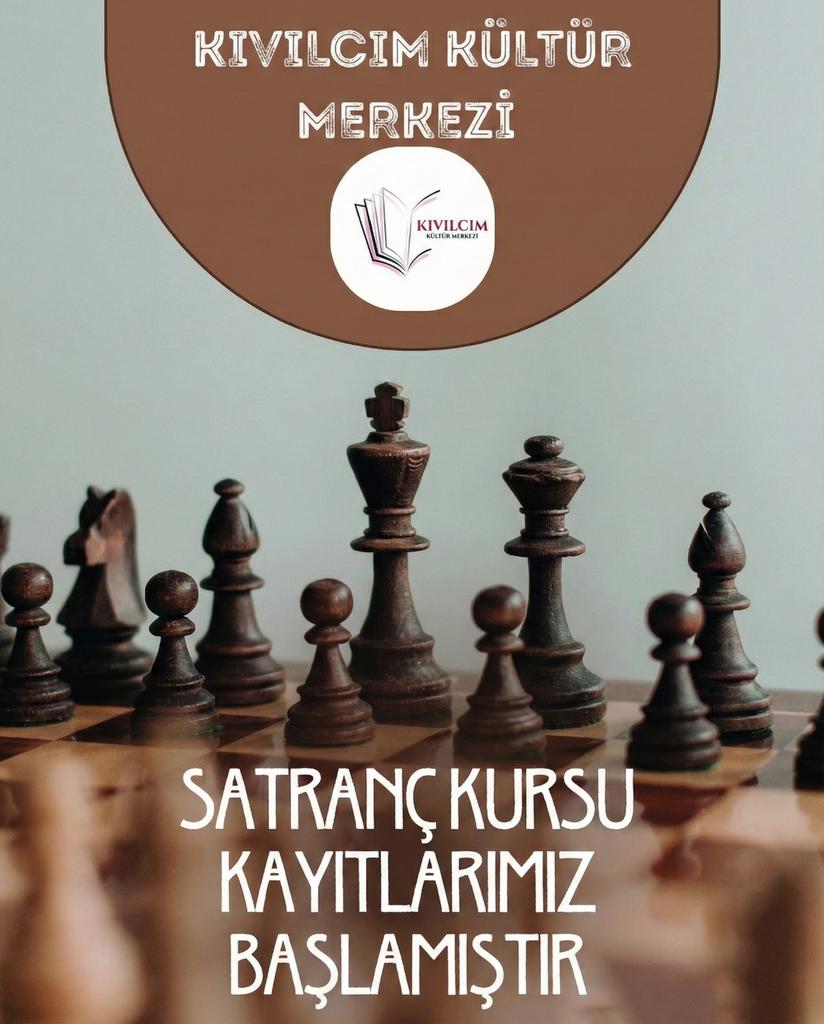 Satranç derslerimiz bu hafta başlayacaktır, kayıt olmak ve ilk derse katılmak isteyen herkesi 11 Aralık Perşembe günü saat 18.00'de Kıvılcım Kültür Merkezi'ne bekliyoruz.