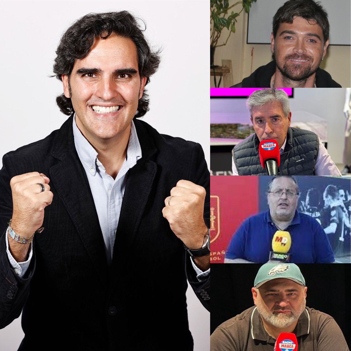 RadioMARCA's tweet image. 🎧¡Lo formamos ya!

#ElCorrillo

👨‍🏫 @To31te 

👨‍🏫 José Luis San Martín

👨‍🏫 @manelbru 

👨‍🏫 @DavidDeSanchez 

🎙️ @Sahuqui

📻radiomarca.com