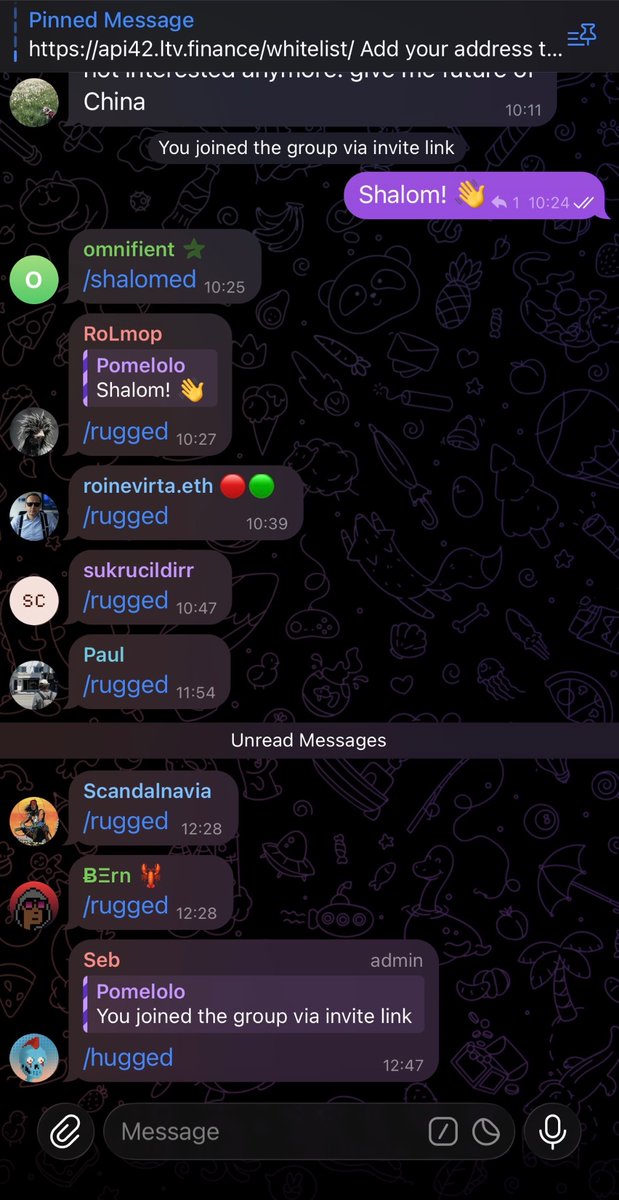 This is the welcome I like when joining an NFT gated group