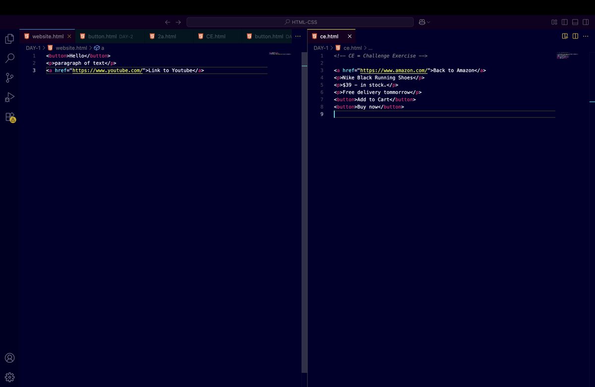 TheSamBuilds's tweet photo. 🌐 Day 1 — Web Dev Journey
Started learning HTML today! Got familiar with the basics!
Excited to build my first website step by step!
#100DaysOfCode #WebDevelopment #HTML #LearningJourney #TechWithSam @SuperSimpleDev https://t.co/g4wfalYFEi