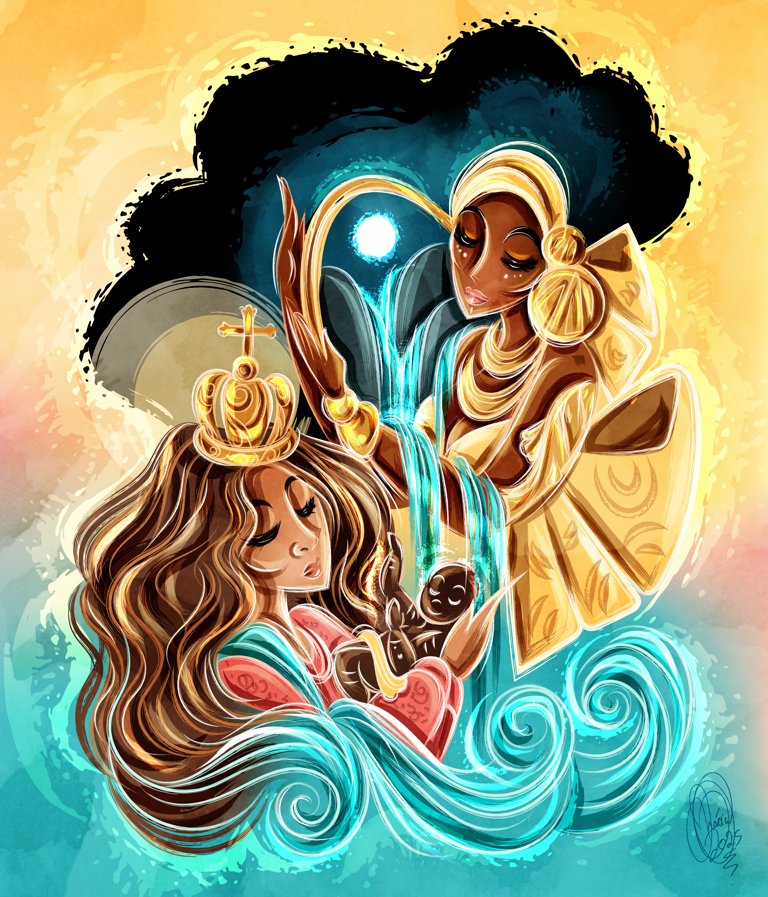 oradia_ncp's tweet image. Salve Oxum! Salve N.S da Conceição! 💛🌊🪞