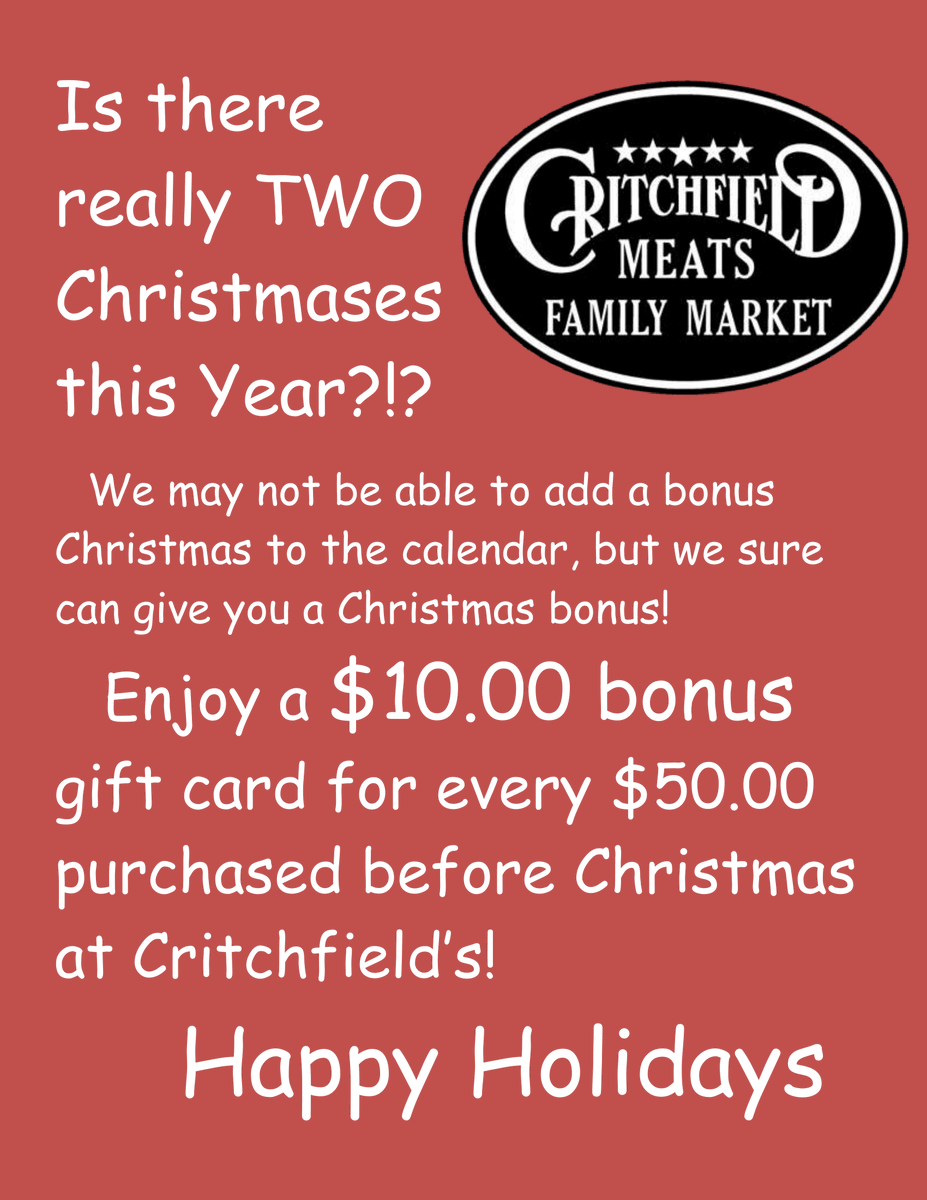Critchfield Meats Family Market tweet media