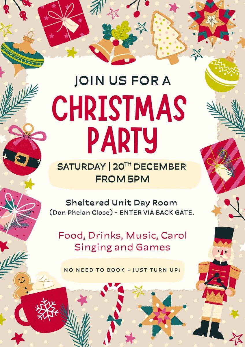 🎄 Feeling like you need a little extra festive spark? Look no further! 🎅✨Our Christmas Party for all residents is happening on 20th December from 5pm.
Come along and celebrate with your neighbours! 🎁🎶🎉