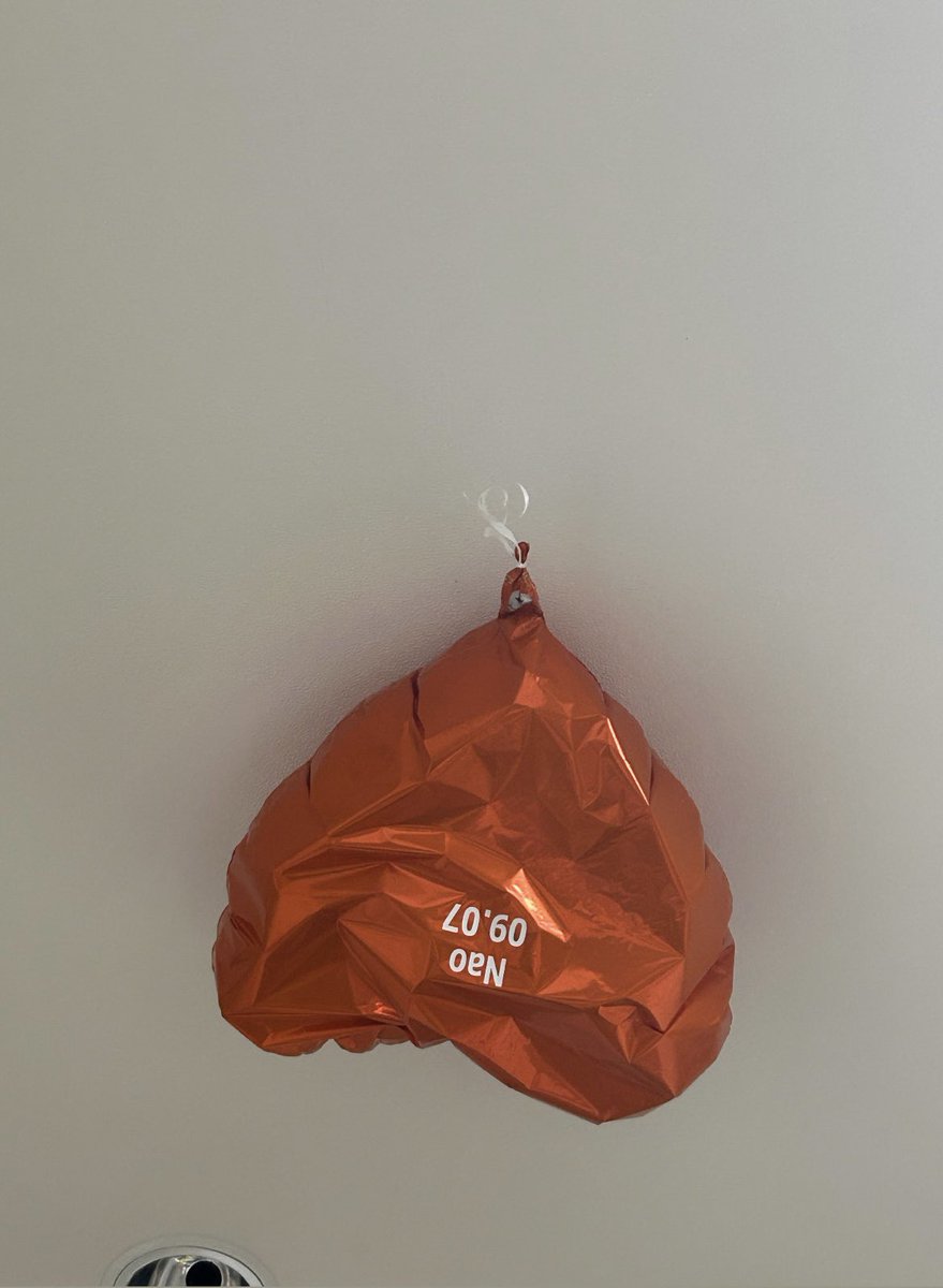 そーいえばね、生誕の時にみんなから貰った風船 まだ飛んでるよー