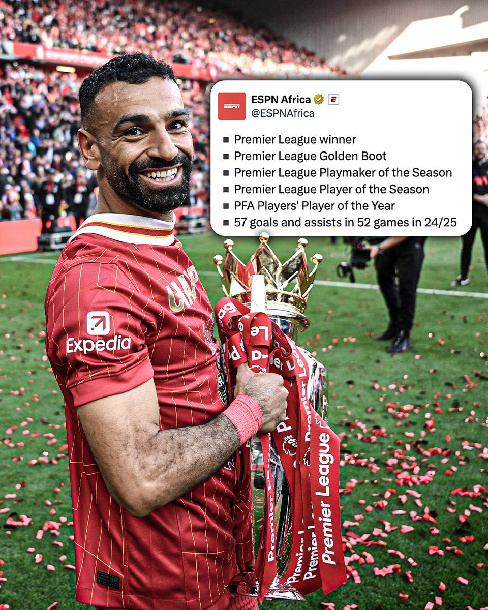 Still can’t believe the numbers Mo Salah put up last season 🔥