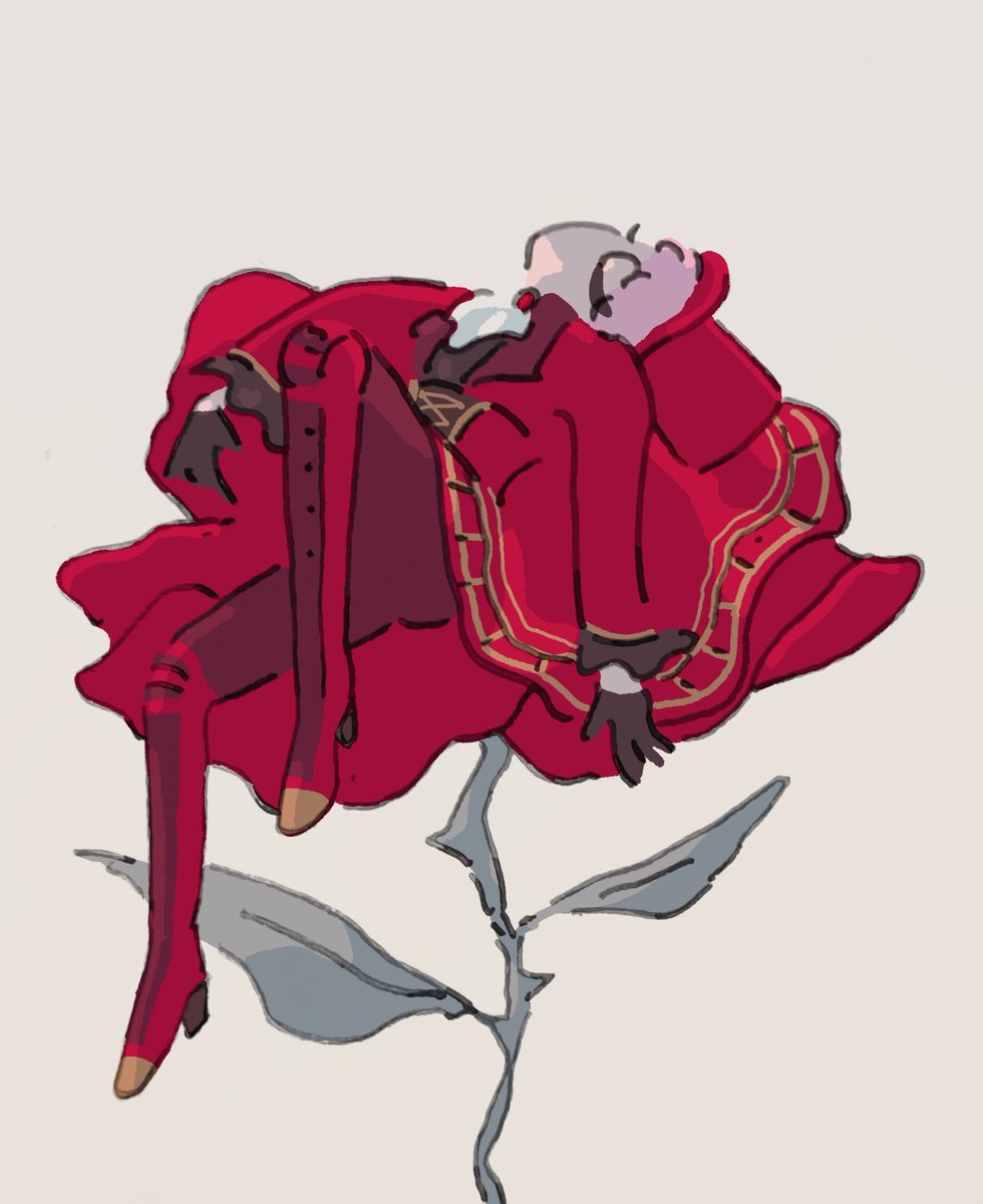 #今年も残りわずかなので今年一番伸びた絵を貼る
みんな薔薇が好きなんだなあって思った