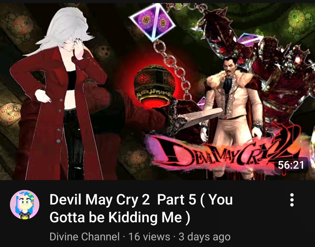 LisaDivine4's tweet photo. Last Thursday, I uploaded part 5 of my Devil May Cry 2 play through where I take on a very deadly orb, an enemy with crazy reach &amp; Arius himself, who doesn't even seem to be trying.
But neither am I.. Yet 😎

https://t.co/q1sDiBaN4e

#DMC2 #DevilMayCry #Capcom #Vtuber #VtuberEN https://t.co/UJF0EjeA5B