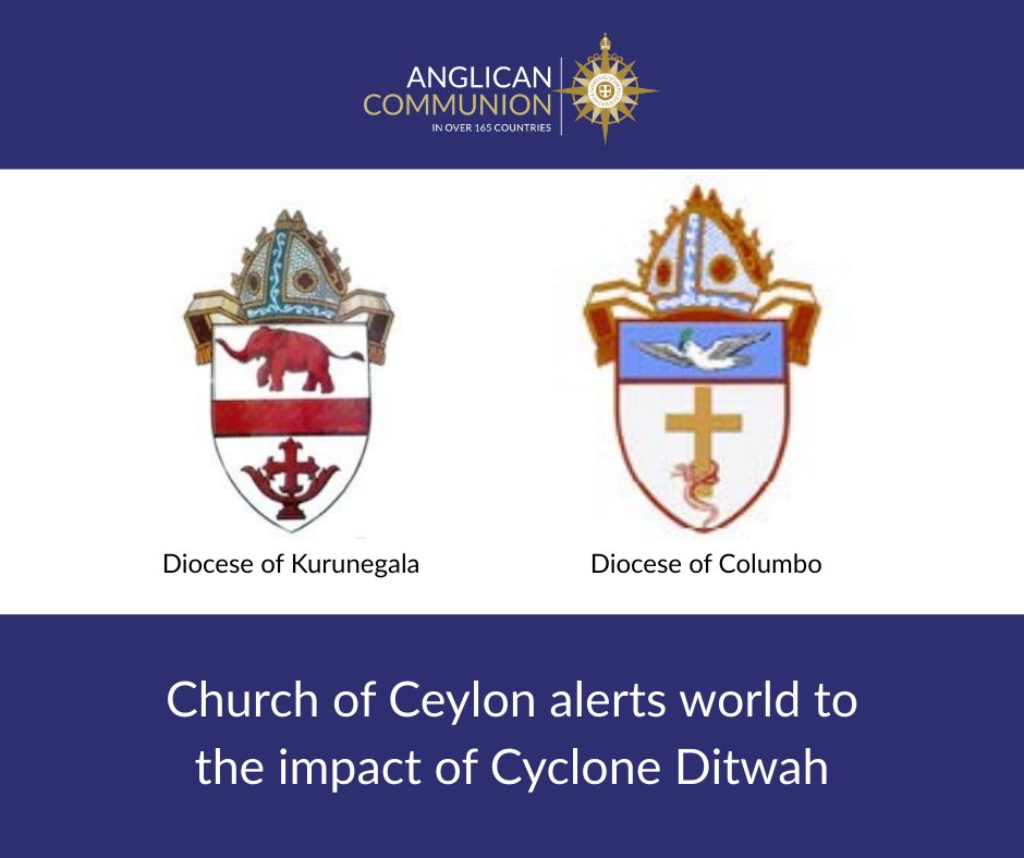 The Church of Ceylon has shared a news release to raise awareness for how Sri Lanka has been impacted by Cyclone Ditwah and the devastating flooding and landslides.
 
The Rt Revd Dushantha Rodrigo (Bishop of Colombo) and the Rt Revd Nishanha Fernando (Bishop of Kurunagala) share